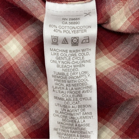 Pendleton Men’s Plaid Snap Button Long Sleeve Lightweight Shirt Size Large - Picture 6 of 8